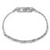 Ladies Charles Hubert Chrome-finish Silver Dial Chain Bracelet Watch
