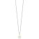 Sterling Silver Polished Yellow and White Enamel Flower Children's Necklace