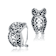 Black CZ Ever After Drop Earrings In Sterling Silver