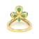 Emerald and Diamond 14K Yellow Gold Over Sterling Silver Ring 2.80ctw