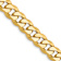 14k Yellow Gold 8.5mm Solid Flat Beveled Curb 22 Inch Chain