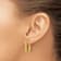 14k Yellow Gold 13/16" Polished U Shape Hoop Earrings