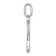 14K White Gold Diamond Lower Case Letter Y Initial Pendant