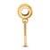 14K Yellow Gold Over Sterling Silver LogoArt Xavier University Small
Dangle Bead