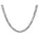 14k White Gold 6.25mm Beveled Curb Chain 20"