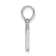Sterling Silver Polished Block Initial -H- Pendant