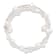 7-8mm White Baroque Freshwater Cultured Pearl and Glass Beaded Wrap Bracelet
