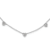 Rhodium Over Sterling Silver with Cubic Zirconia Hearts 16-inch with
2-inch Extension Necklace