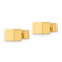 14k Yellow Gold Cube Front and Back Stud Earrings