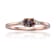 Blue Lab Created Alexandrite and White Sapphire 14K Rose Gold Over
Sterling Silver Dainty Ring
