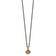 Sterling Silver with 14K Accent Antiqued Citrine Necklace