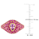 Pink, Dark Pink Sapphire 14K Yellow Gold Ring 2.58ctw