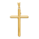 14K Yellow and White Gold Polished Crucifix Pendant