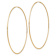 14k Yellow Gold Polished 2 11/16" Endless Tube Hoop Earrings