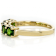 Chrome Diopside Square Octagonal Band Ring In 18K Gold Over Sterling
Silver 1.55ctw