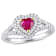 Ruby and Diamond 14K White and Yellow Gold Ring 1.01ctw