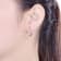 CZ Inside-Out Huggie Earrings In 14K Gold Over Sterling Silver