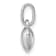 Rhodium Over Sterling Silver Polished Heart Children's Pendant