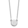 Rhodium Over 14k White Gold Tiny Circle Block Letter B Initial Pendant
Cable Link 18 Inch Necklace