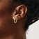 14K Yellow Gold Lab Grown Diamond Hoop Earrings