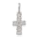 Sterling Silver Cubic Zirconia Cross Charm