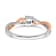 14K Two-tone White and Rose Gold First Promise 1/20 ct. Diamond
Promise/Engagement Ring 0.05ctw