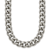 Titanium 10mm Solid Polished Curb 24 Inch Chain