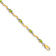 10k Yellow Gold and Rhodium Over 10k Yellow Gold Fancy Diamond, Peridot Bracelet