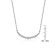 CZ Bar Necklace In Sterling Silver 16 Inch