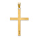 14k Yellow Gold Cross Charm