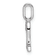 Rhodium Over 14k White Gold Diamond Number 2 Pendant