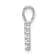 Rhodium Over 14k White Gold Diamond Number 1 Pendant