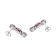 Purple Cubic Zirconia Platinum Over Silver February Birthstone Earrings 7.98ctw