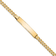 14k Yellow Gold Polished Curb Link ID Bracelet