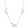 Sterling Statements Rhodium Over Sterling Silver Pave Butterfly Cluster
Station Necklace