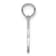 Rhodium Over 14k White Gold Brushed and Textured Best Friend Breakable
Double Hearts Pendant