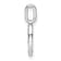 Rhodium Over 14k White Gold Diamond Number 0 Pendant