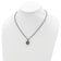 Sterling Silver Antiqued with 14K Accent Citrine Necklace