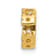 14K Yellow Gold Diamond Letter C Initial Charm