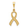 14k Yellow Gold Textured Awareness Pendant
