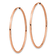 14k Rose Gold Polished 1 5/8" Endless Hoop Earrings