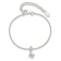 Sterling Silver Pink Cubic Zirconia Butterfly with 1.5-inch Extension Bracelet
