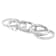 Stackable Ring Set With CZ In Rhodium Over Brass 1.07ctw