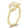 Rachel Zoe White CZ Toi et Moi Ring in 14K Gold Over Sterling Silver