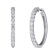 White Diamond H-I I1 Platinum Hoop Earrings 2.00ctw