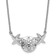 Rhodium Over Sterling Silver Sand Dollar and Starfish 16.5 Inch with 2
Inch Extension Necklace