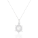 8-9mm White Cultured Freshwater Pearl Sterling Silver Pendant W/Chain