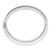 Rhodium Over Sterling Silver 16mm Flat Hinged Bangle