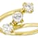 Symbolic Lab-Grown Diamond Three-Stone Ring 1ctw In 14K Gold Over
Sterling Silver