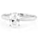 Lab-Grown Diamond Oval Solitaire Ring In 14K White Gold 1.10ct